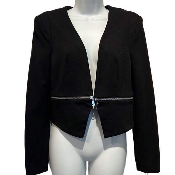 Philosophy Black Open Face Blazer Size XS - Picture 1 of 15